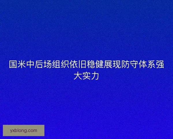 国米中后场组织依旧稳健展现防守体系强大实力 国米中后场组织依旧稳健展现防守体系强大实力